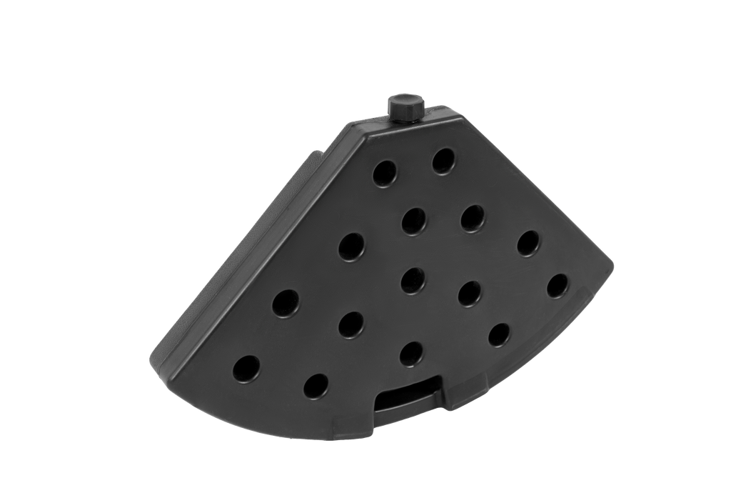 Patio Umbrella Base Fillable 4 Plate PE Black 42 LB Each Water Sand