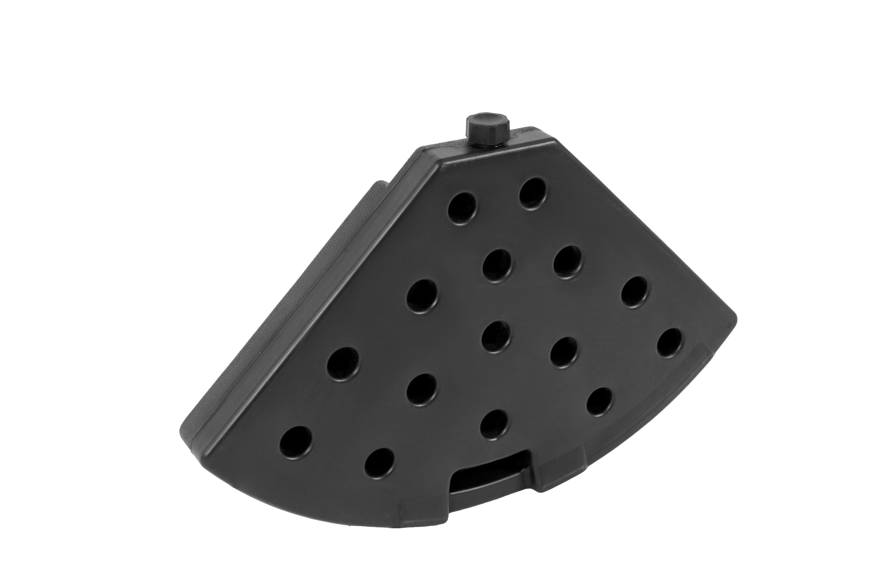 Patio Umbrella Base Fillable 4 Plate PE Black 42 LB Each Water Sand