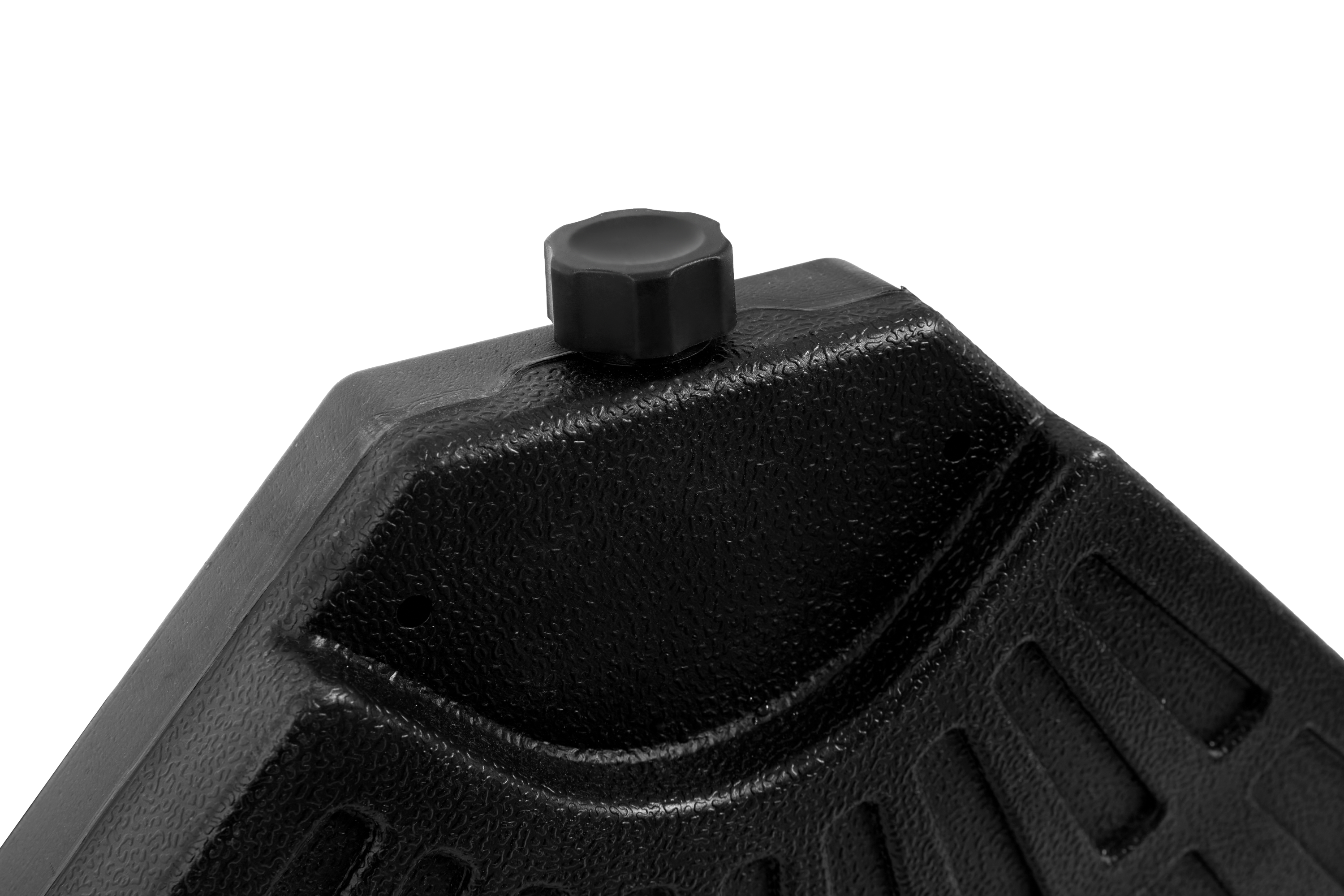 Patio Umbrella Base Fillable 4 Plate PE Black 42 LB Each Water Sand