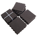 Outdoor Interlocking Deck Tiles Composite Plastic Dark Brown 12x12
