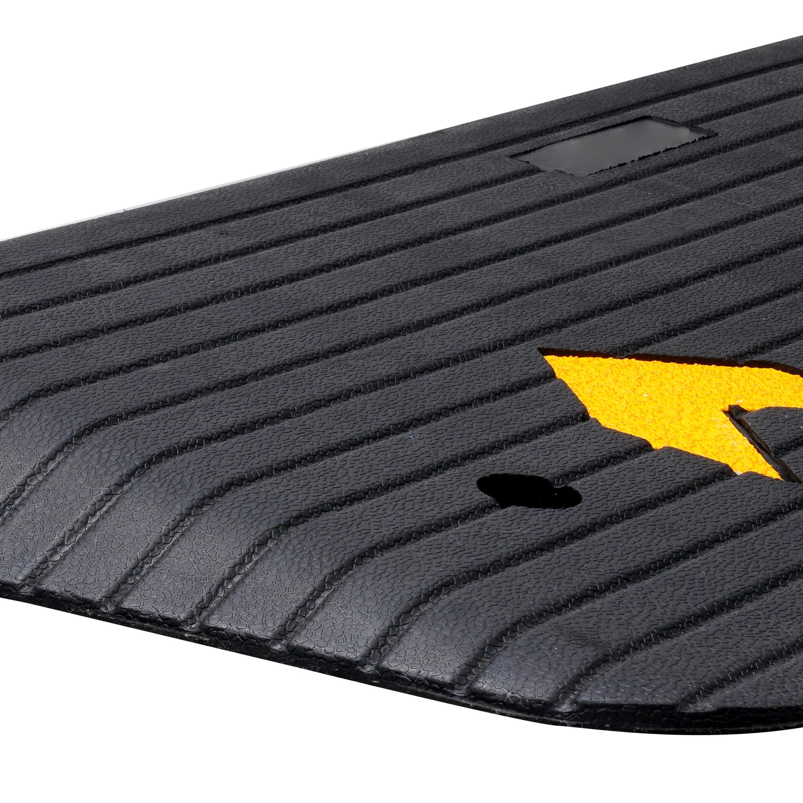 Threshold Ramp Rubber 2 In Non-Slip Beveled Edges Doorway 43.7x16 In Channel