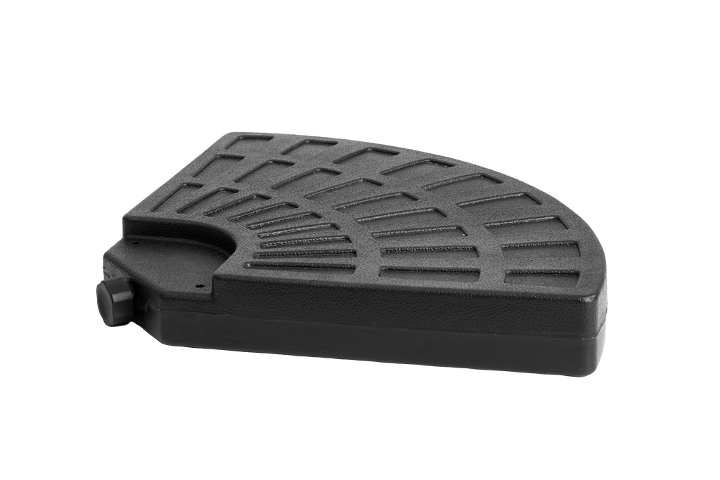 Patio Umbrella Base Fillable 4 Plate PE Black 42 LB Each Water Sand