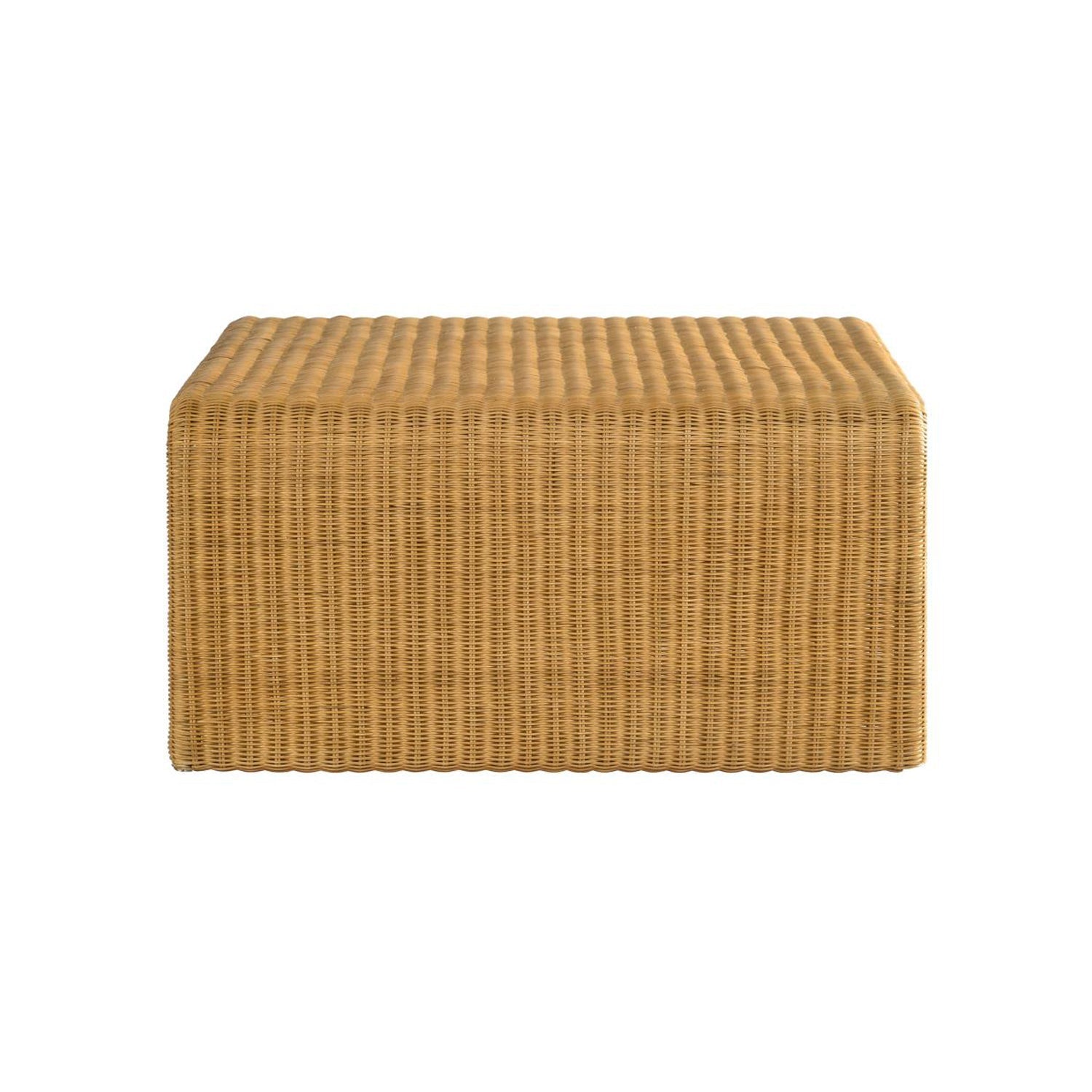 Square Woven Rattan Coffee Table, Natural