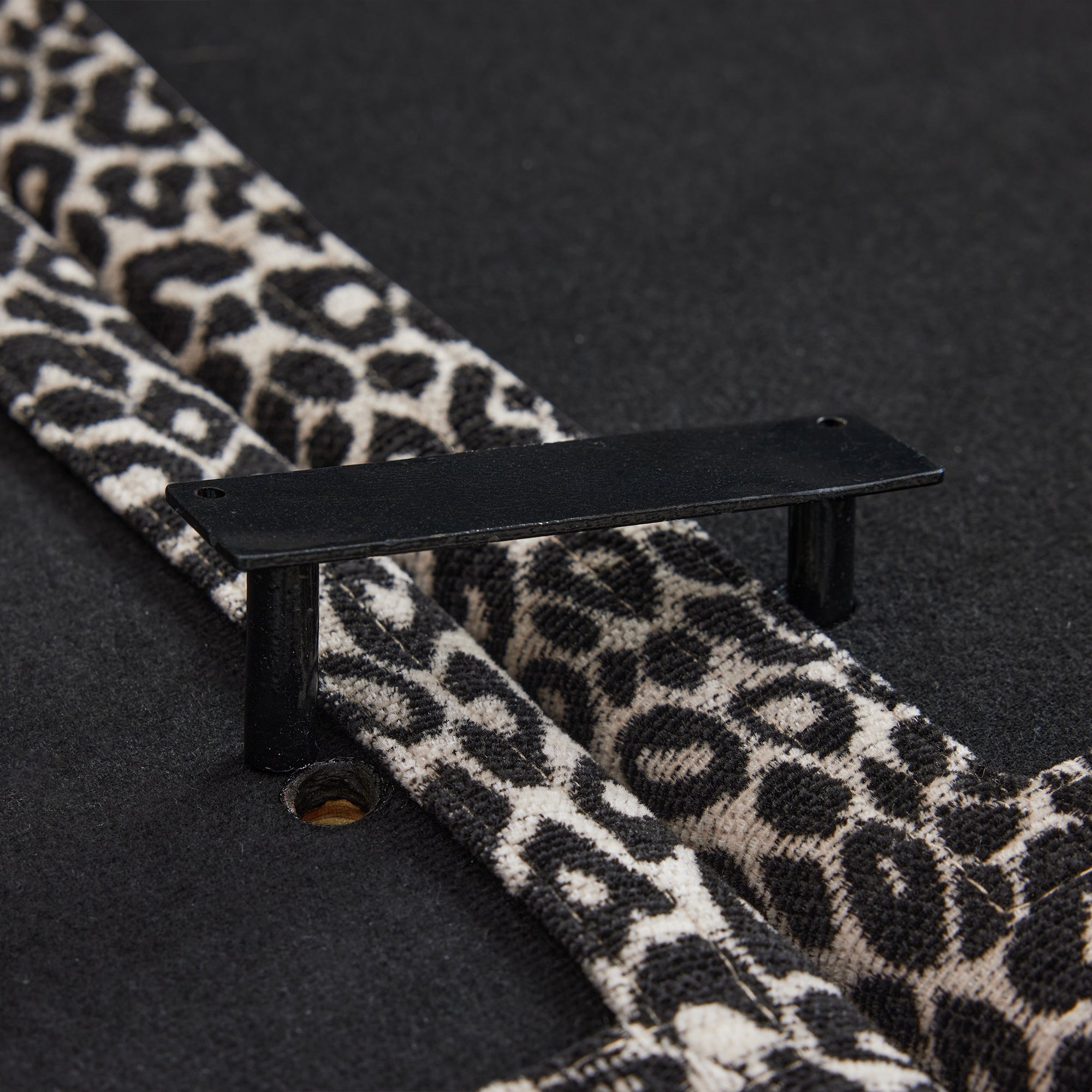 Sectional Sofa Modular Chenille Leopard Print Khaki 4 Seat Deep Seat