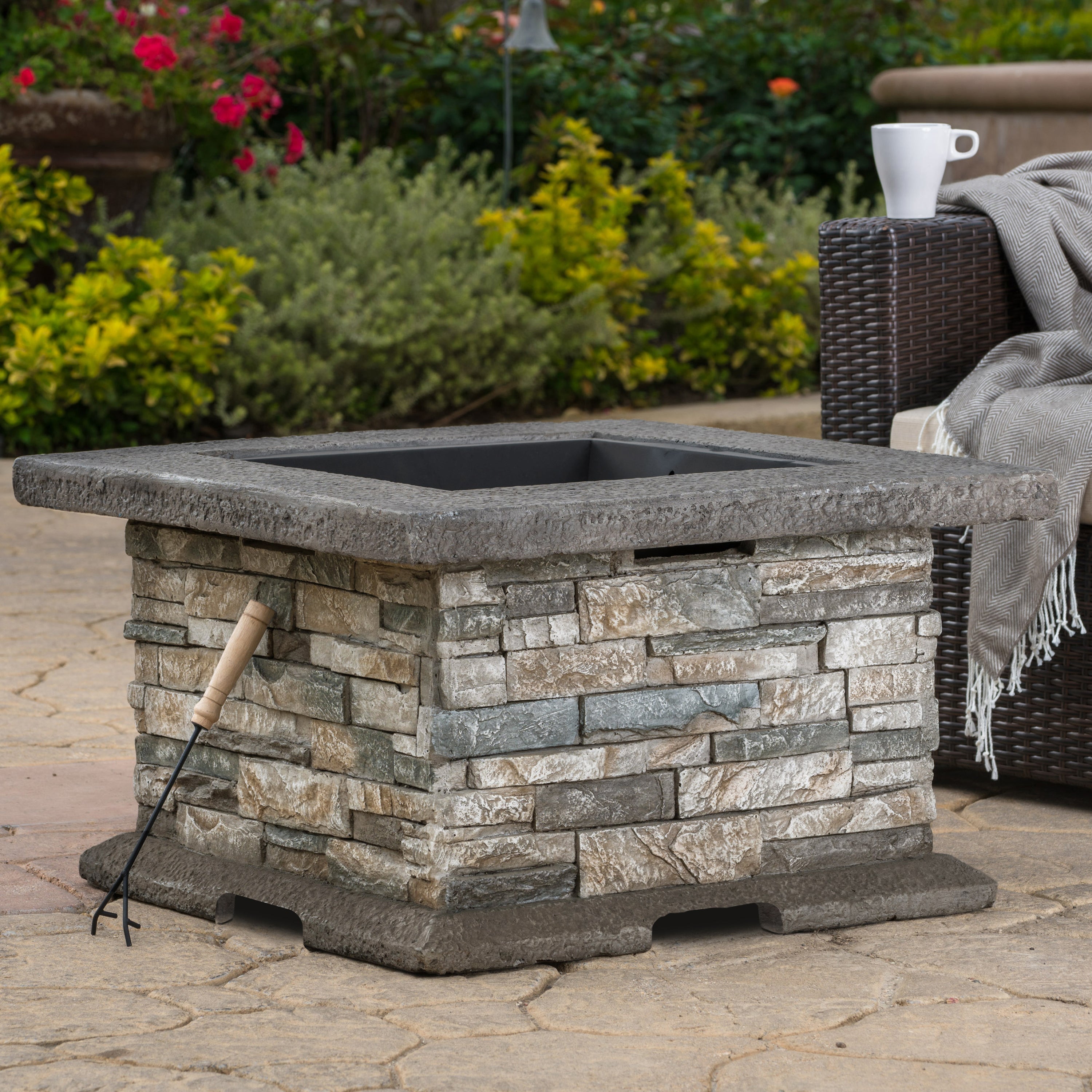 28' SQUARE MGO FIRE PIT
