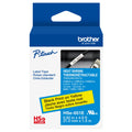 New, Pre-owned, Genuine Brother Pro Tape HSe-651E Heat Shrink Tubing - Black on Yellow