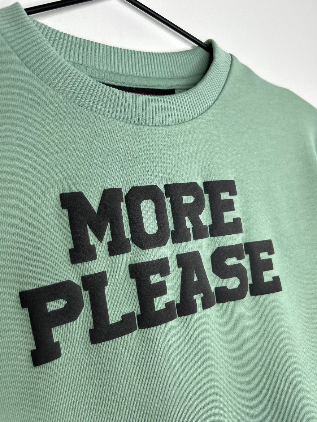 MORE PLEASE 400 GSM Cotton Crewneck | Green Bay