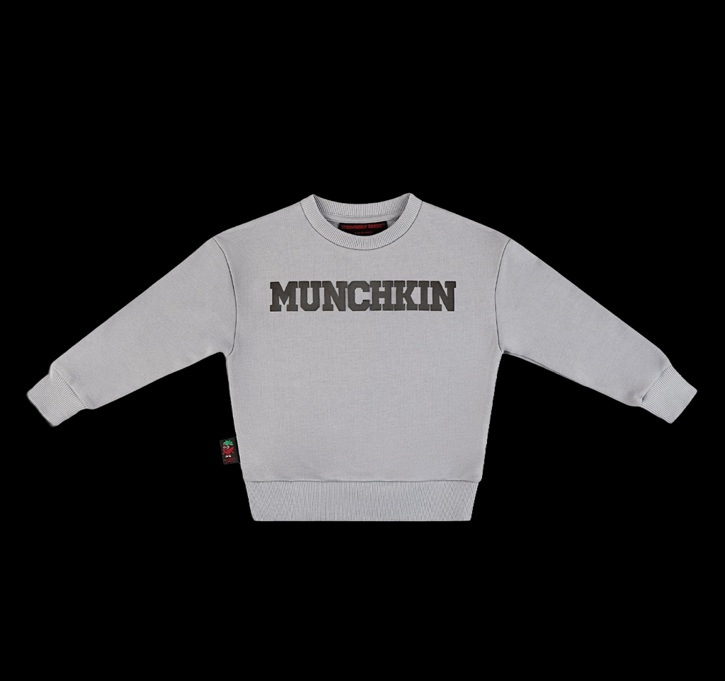 MUNCHKIN 400 GSM Cotton Crewneck | Sharkskin - Anthracite Edition