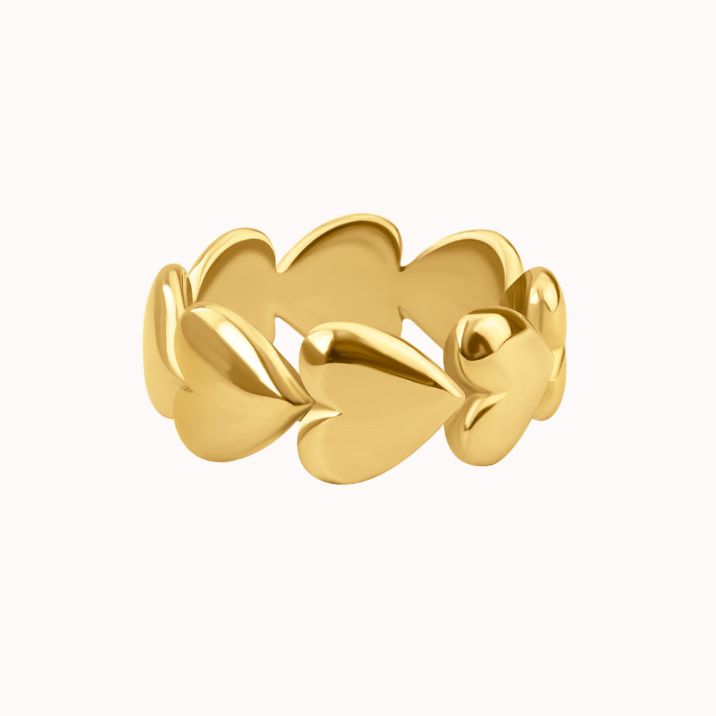 Puffy Hearts Ring