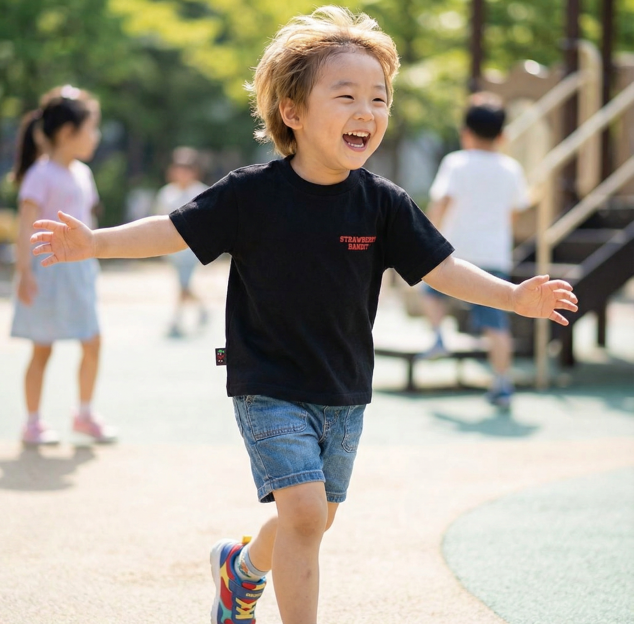200 GSM Cotton Kids' T-Shirt | Midnight Black
