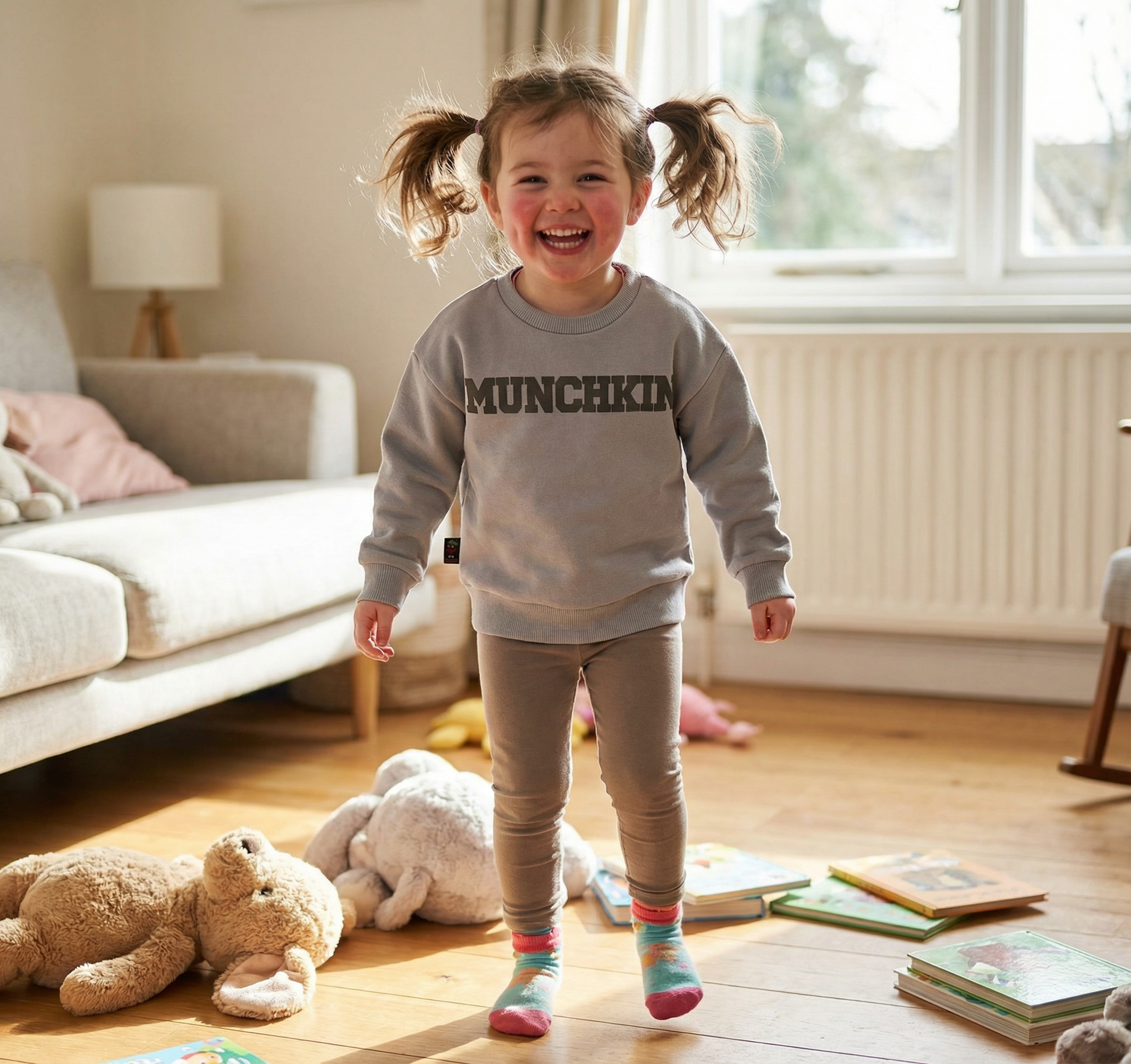 MUNCHKIN 400 GSM Cotton Crewneck | Sharkskin - Anthracite Edition