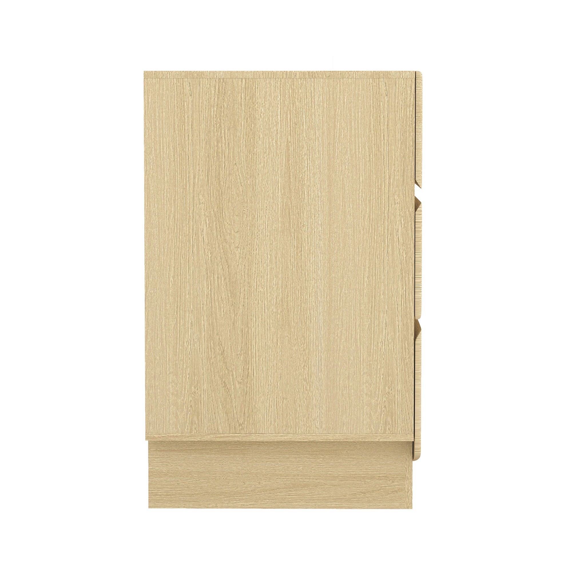 Dresser Minimalist 6-Drawer Oak MDF Handleless Wood Grain 72x20 In