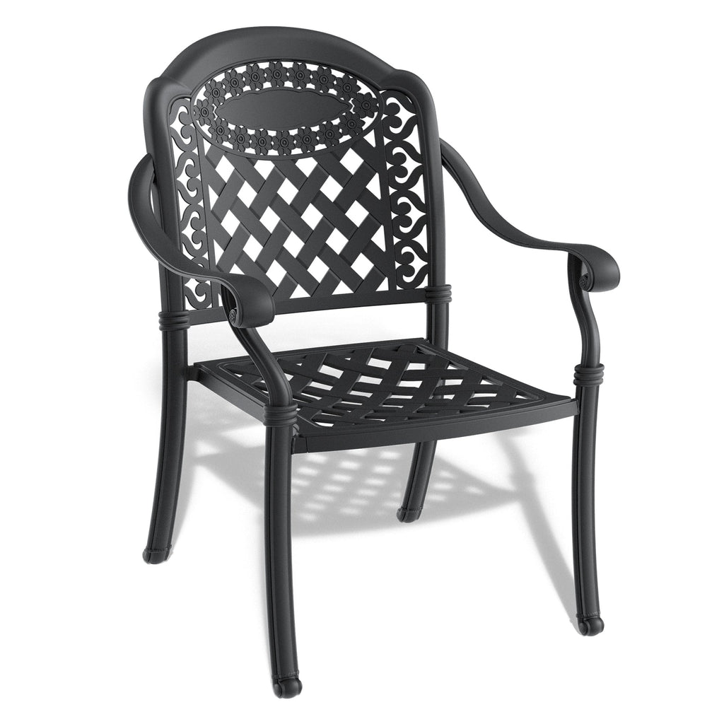 Outdoor Patio Set Cast Aluminum 5 Piece Stackable