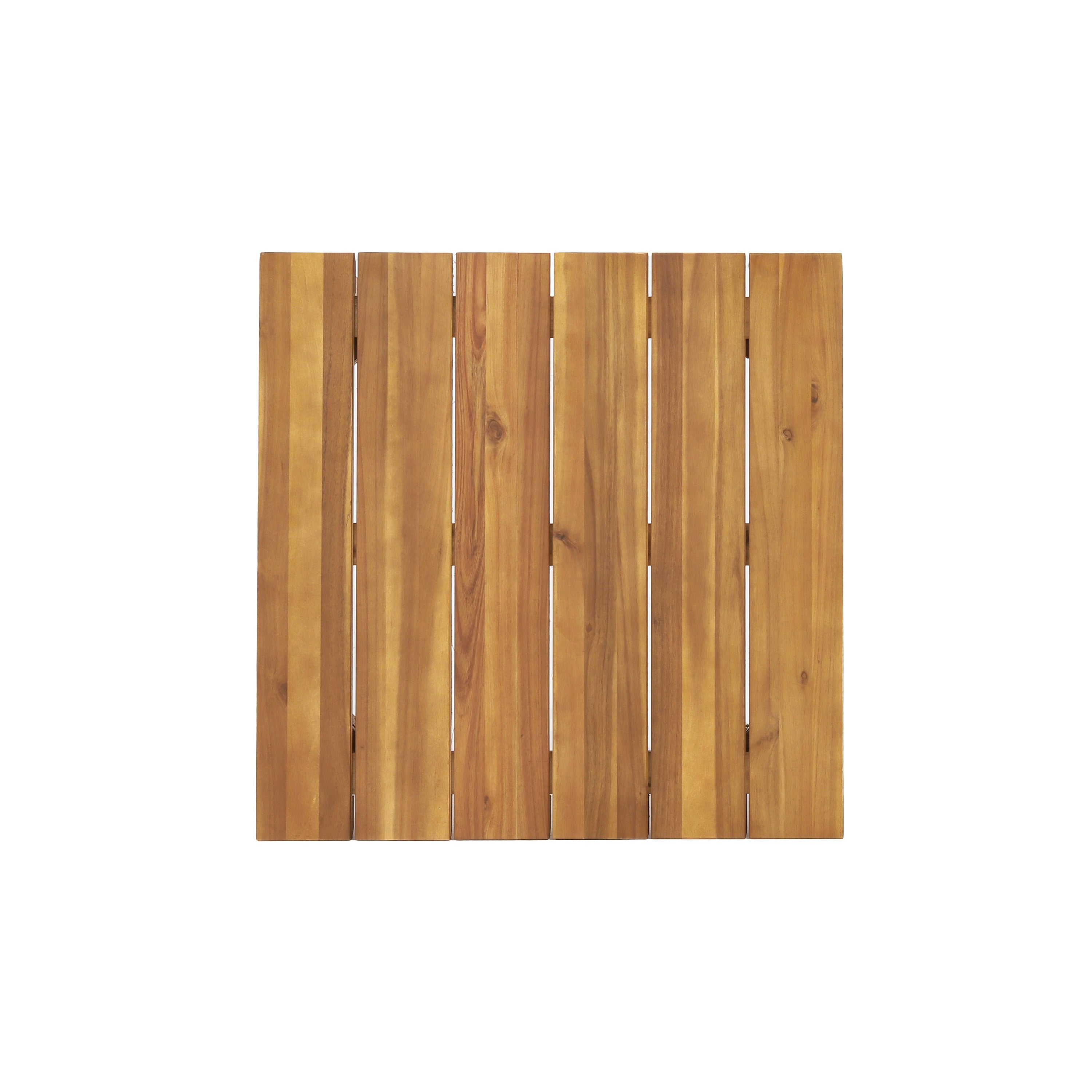 Outdoor Conversation Set Acacia Wood PE Wicker 4 Piece