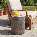 16x20 Inch MGO Propane Tank Holder Side Table, Light Grey