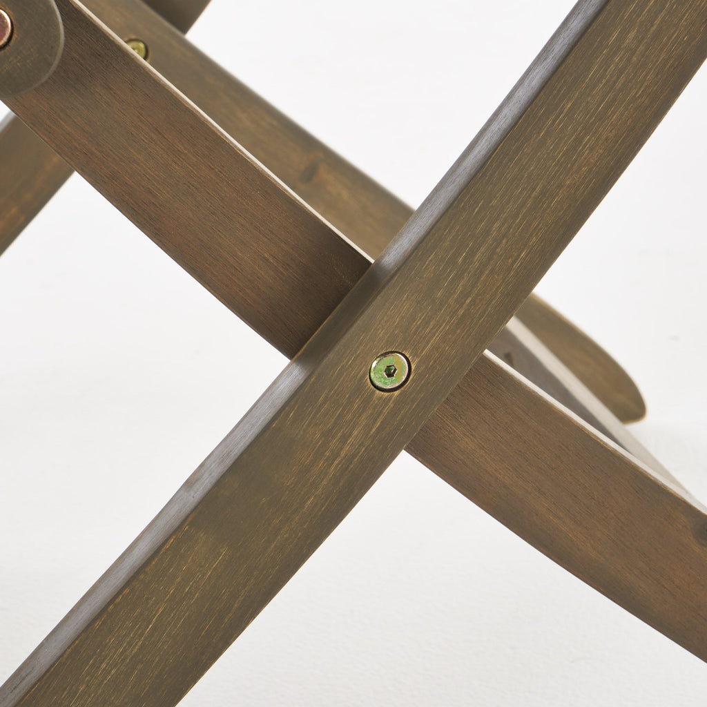 Outdoor Bistro Table Folding Acacia Wood Gray 25.5