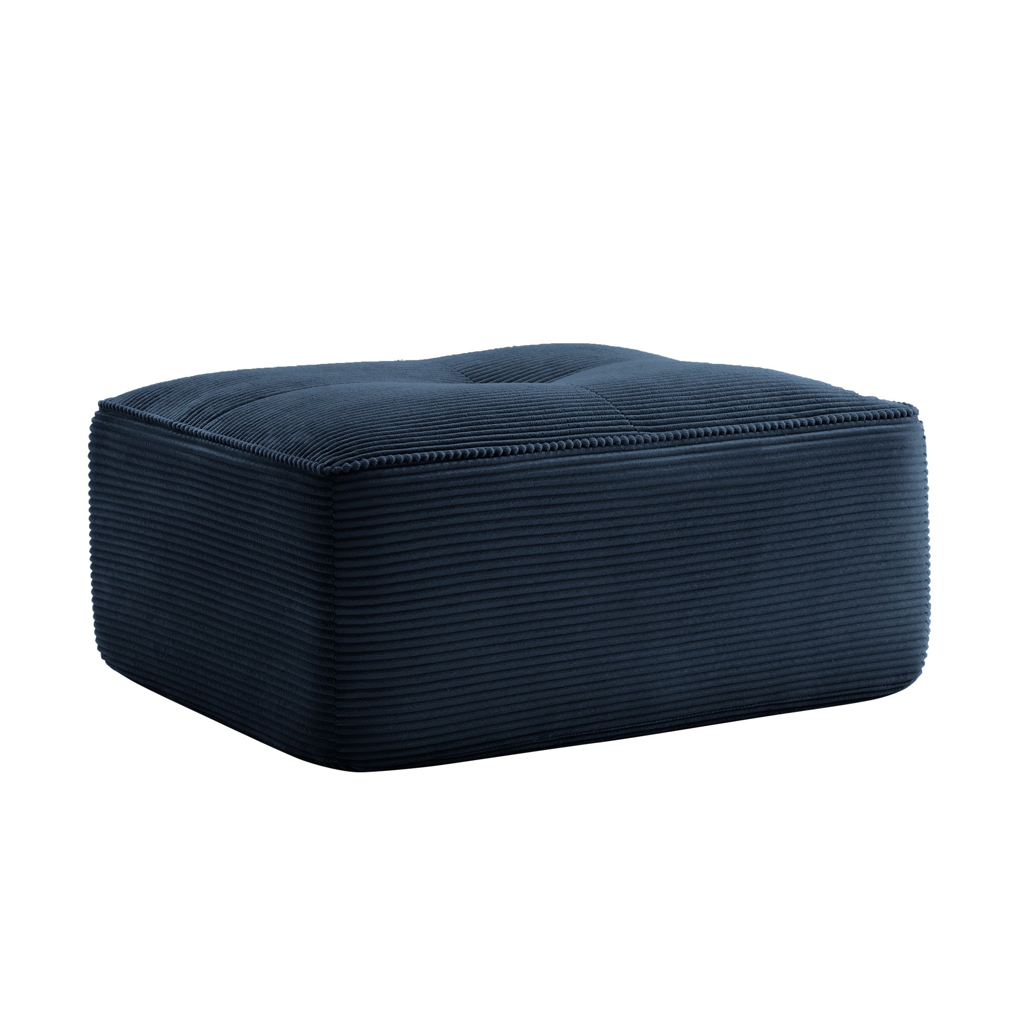 Ottoman Corduroy - Blue