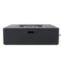 Modern 50,000 BTU Square MgO Fire Table with Propane Tank in Dark Grey