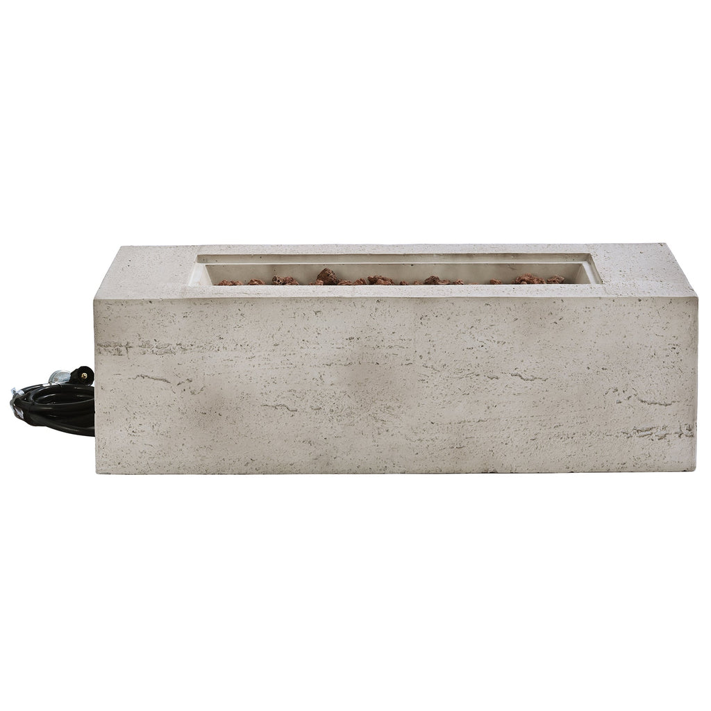 2-in-1 Outdoor Fire Pit and Propane Tank Stand Set 41.9 Inch, Beige Grey