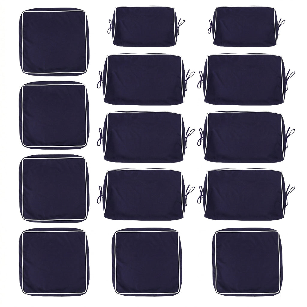 Cushion Covers for 7 Pcs (6-Seaters) Wicker Rattan Sectional Sofa,  14Pack