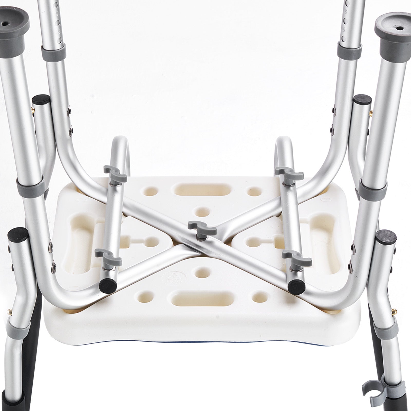 Shower Chair Bath Stool Aluminum 400 LB 6-Level Adjustable Head Holder