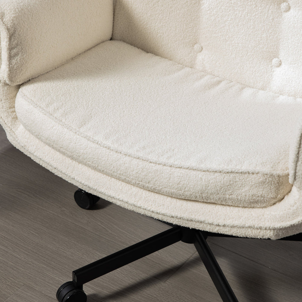 Criss Cross Chair with Adjustable Armrests and Wheels and Headrest, Lounge Va...