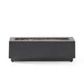 Modern 40 in Outdoor Iron Propane Fire Pit, 50,000 BTU, Sleek Design, Dark Brown
