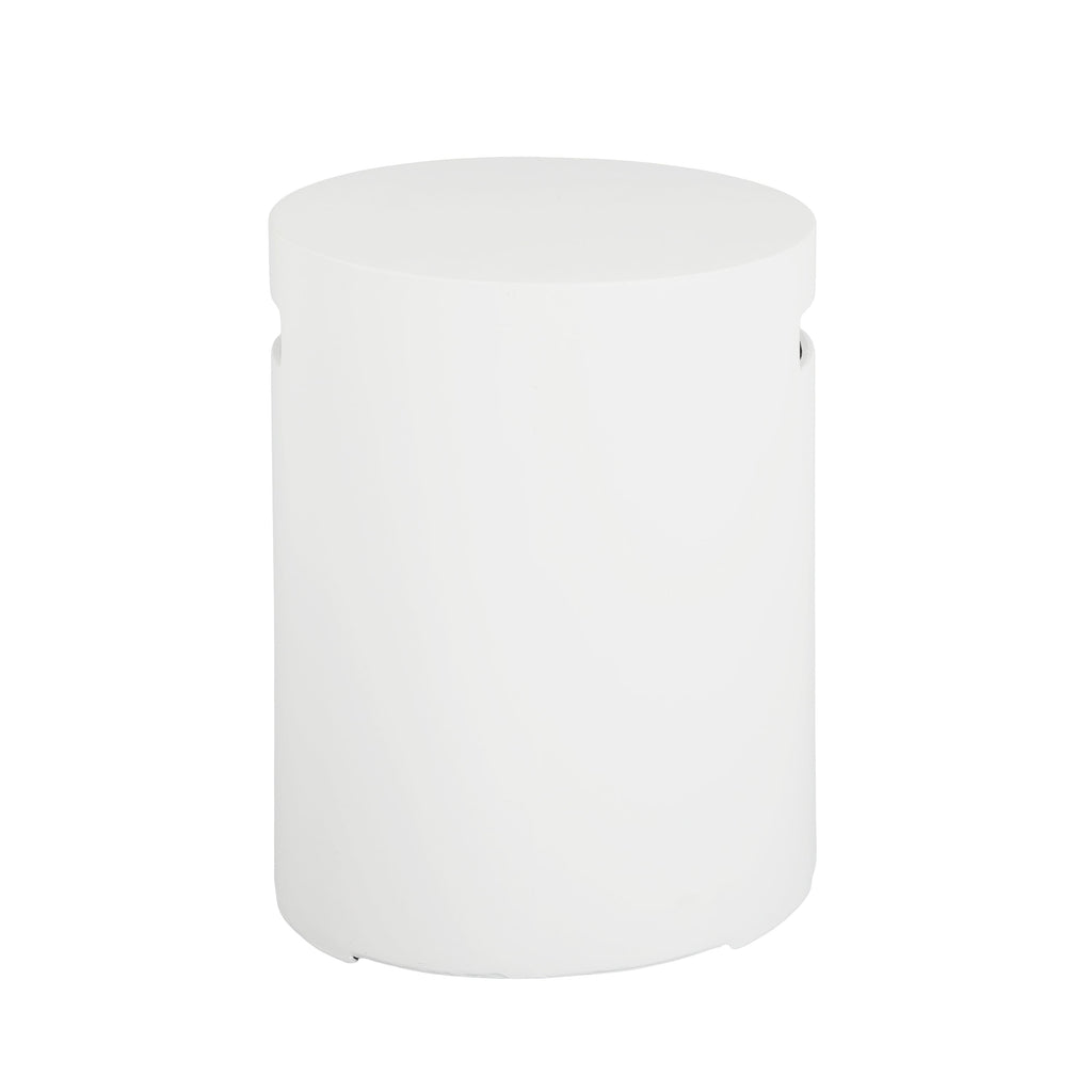 16x20 Inch MGO Propane Tank Holder Side Table, White