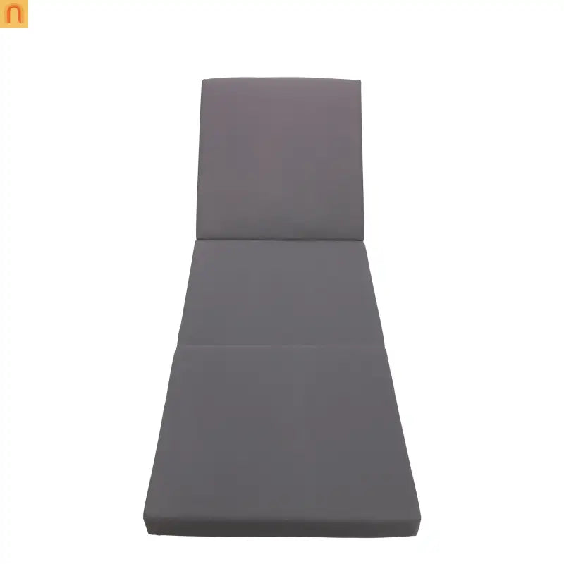 Outdoor Chaise Lounge Set Acacia Wood Dark Gray 6 Position Adjustable 2 Piece