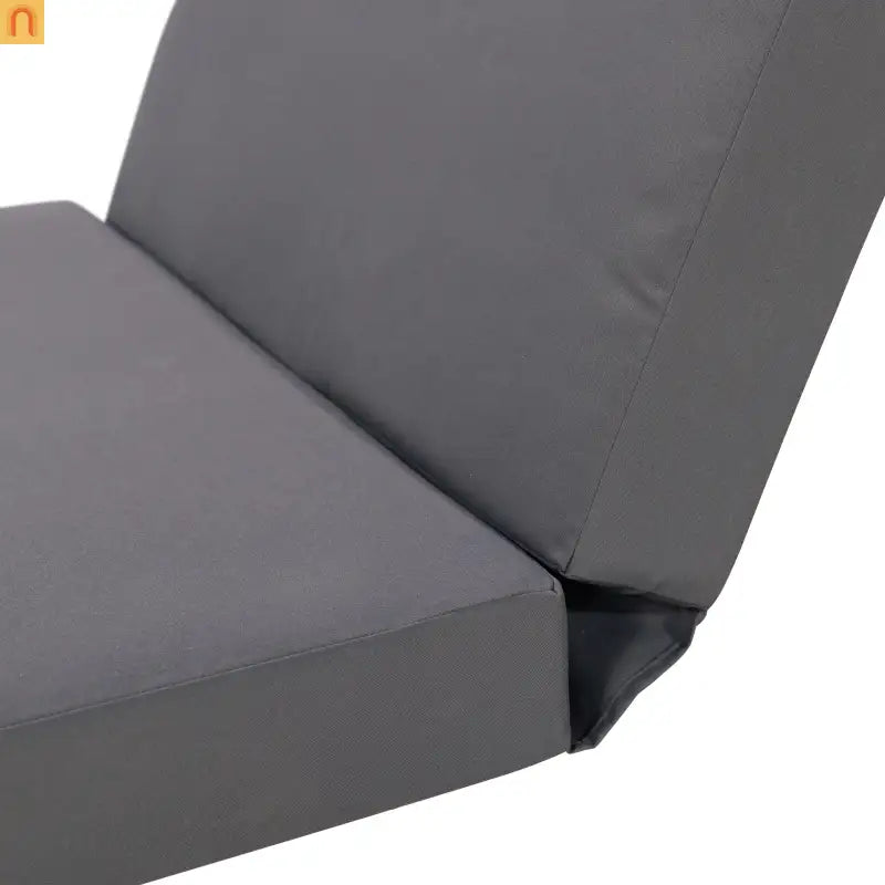 Outdoor Chaise Lounge Set Acacia Wood Dark Gray 6 Position Adjustable 2 Piece