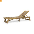 Acacia Teak Chaise Lounge 4-Position 78.75" Outdoor