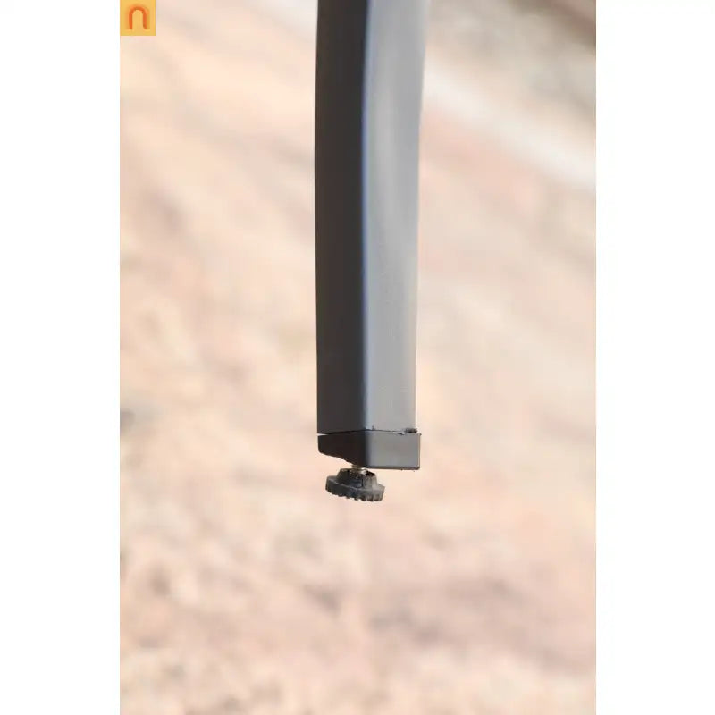 Outdoor Bar Stool Aluminum Rope Gray Set of 2 Counter Height