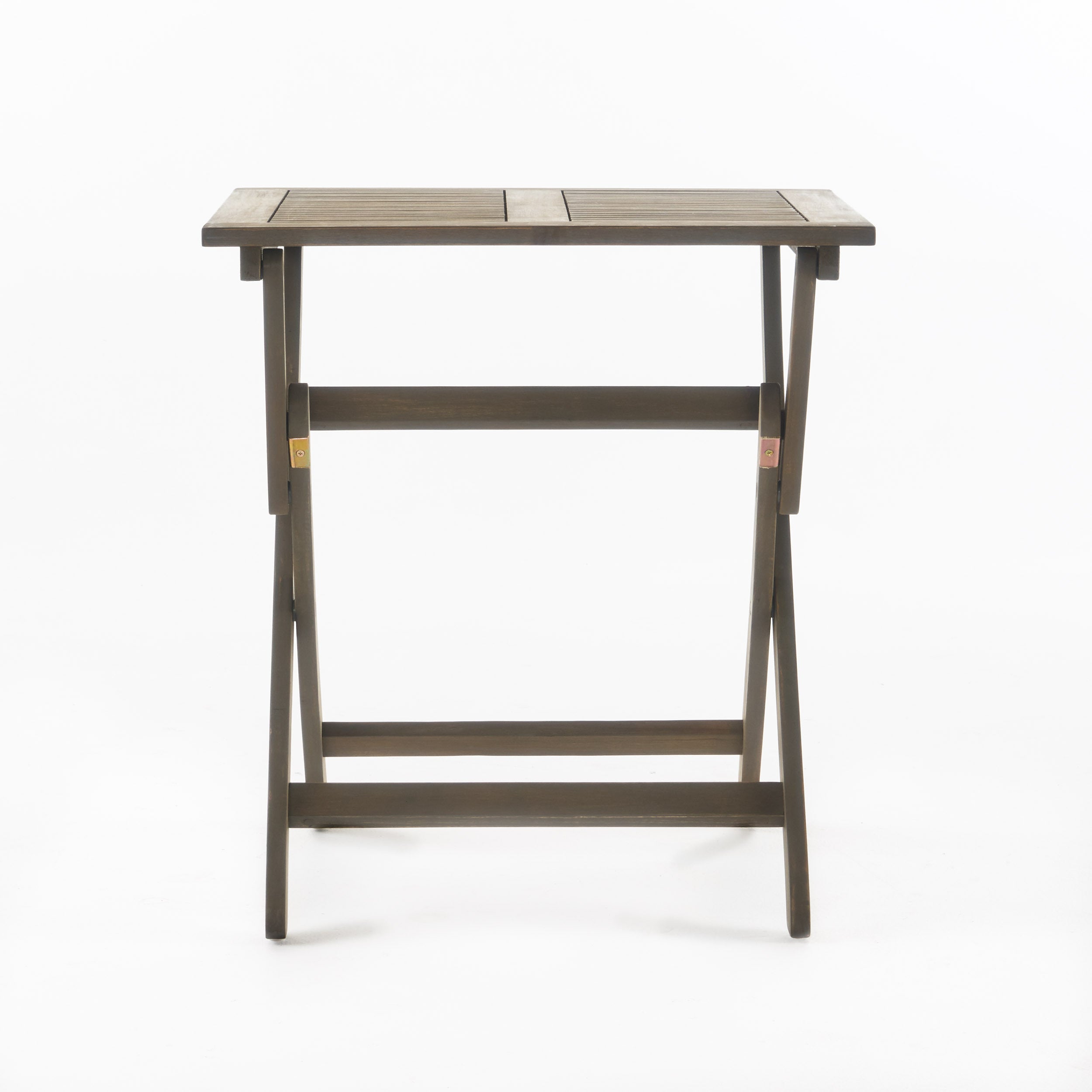 Outdoor Bistro Table Folding Acacia Wood Gray 25.5