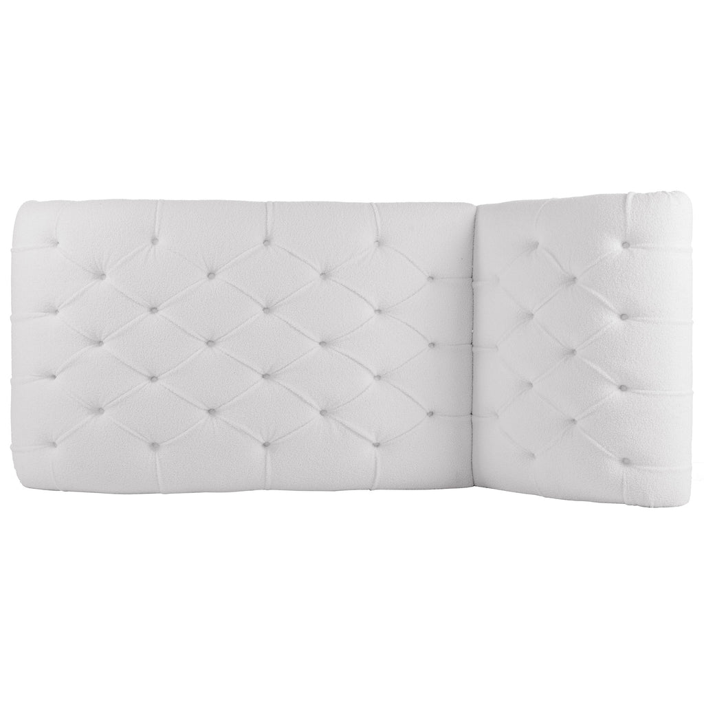 Tufted Armless Chaise Lounge