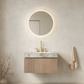 30' Floating Bathroom Vanity with Sintered Stone Top and Ceramic Basin, Heidelberg