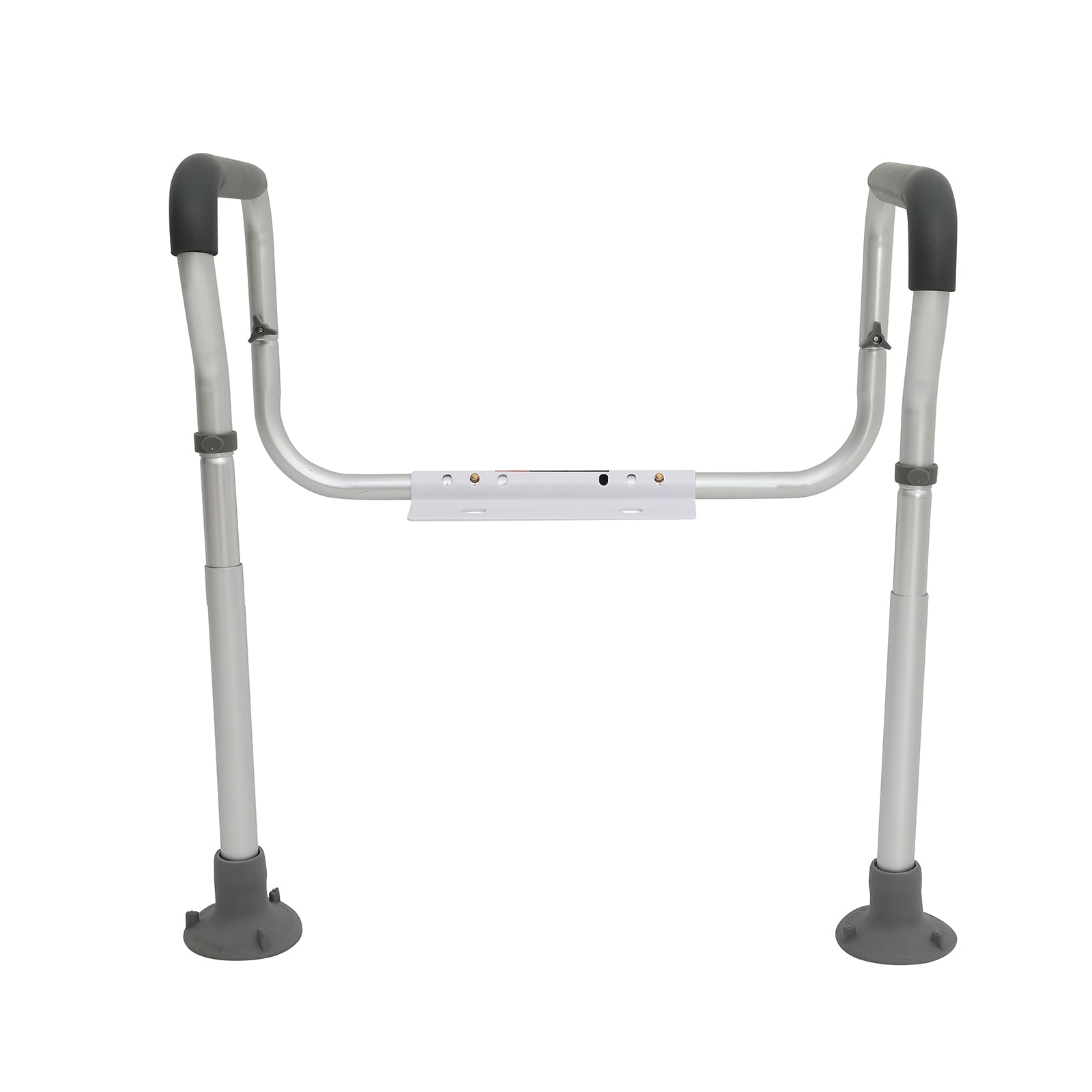 Toilet Safety Rail Frame Aluminum 300 LB Adjustable Width Height Padded Arms