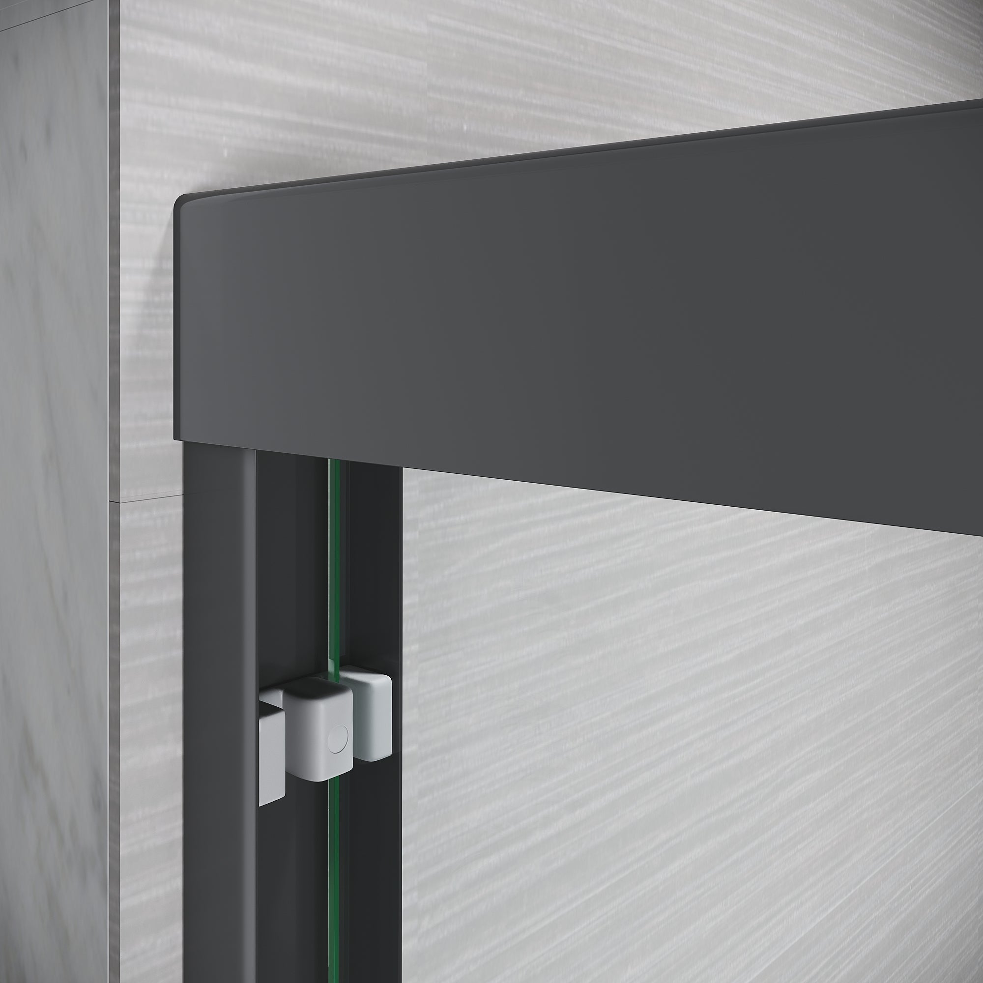 Sliding Glass Tub Door 56-60 in. W x 57 in. H, Matte Black Semi Frameless Dou