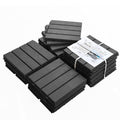 Outdoor Deck Tiles Composite Dark Gray 12" Interlocking Pack 9