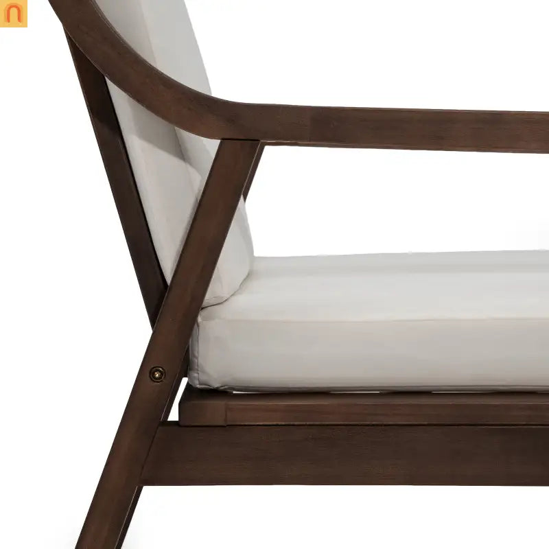 Outdoor Dining Chair Acacia Wood Mocha Set of 2