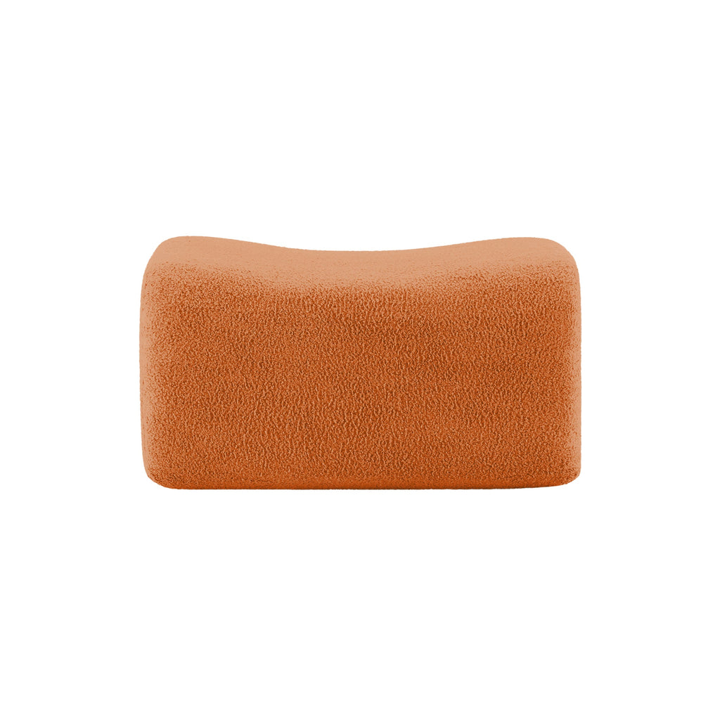 Ottoman Teddy Fabric - Orange