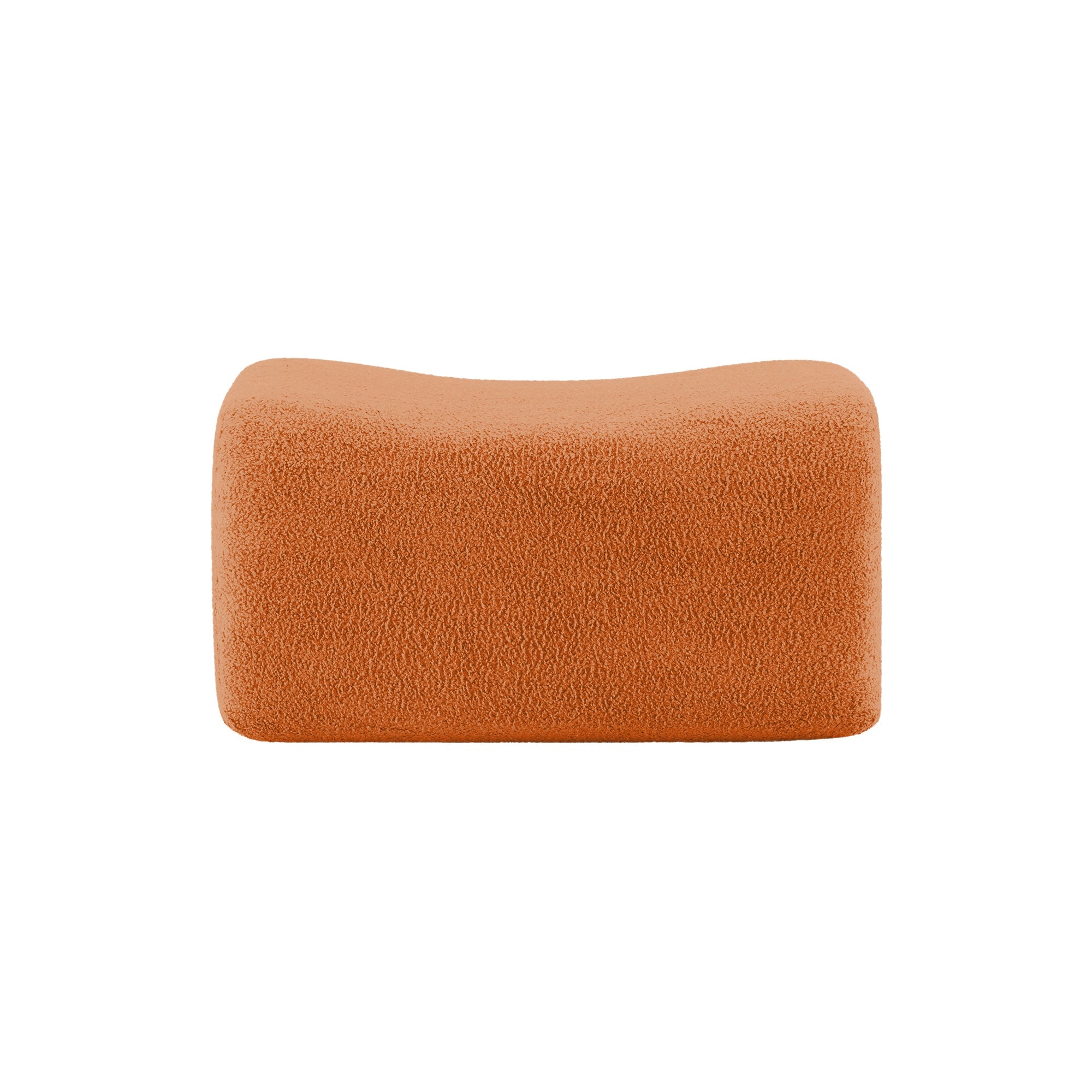 Ottoman Teddy Fabric - Orange