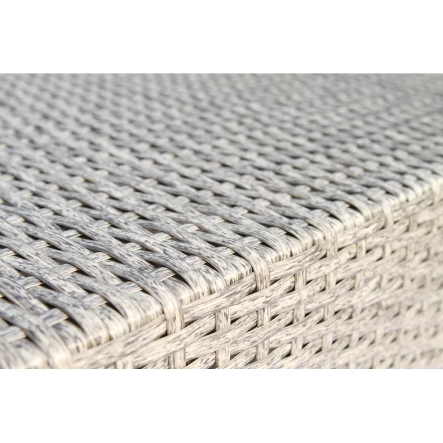 Outdoor Chair Wedge Coastal Wicker Aluminum Gray 33 In 300 LB