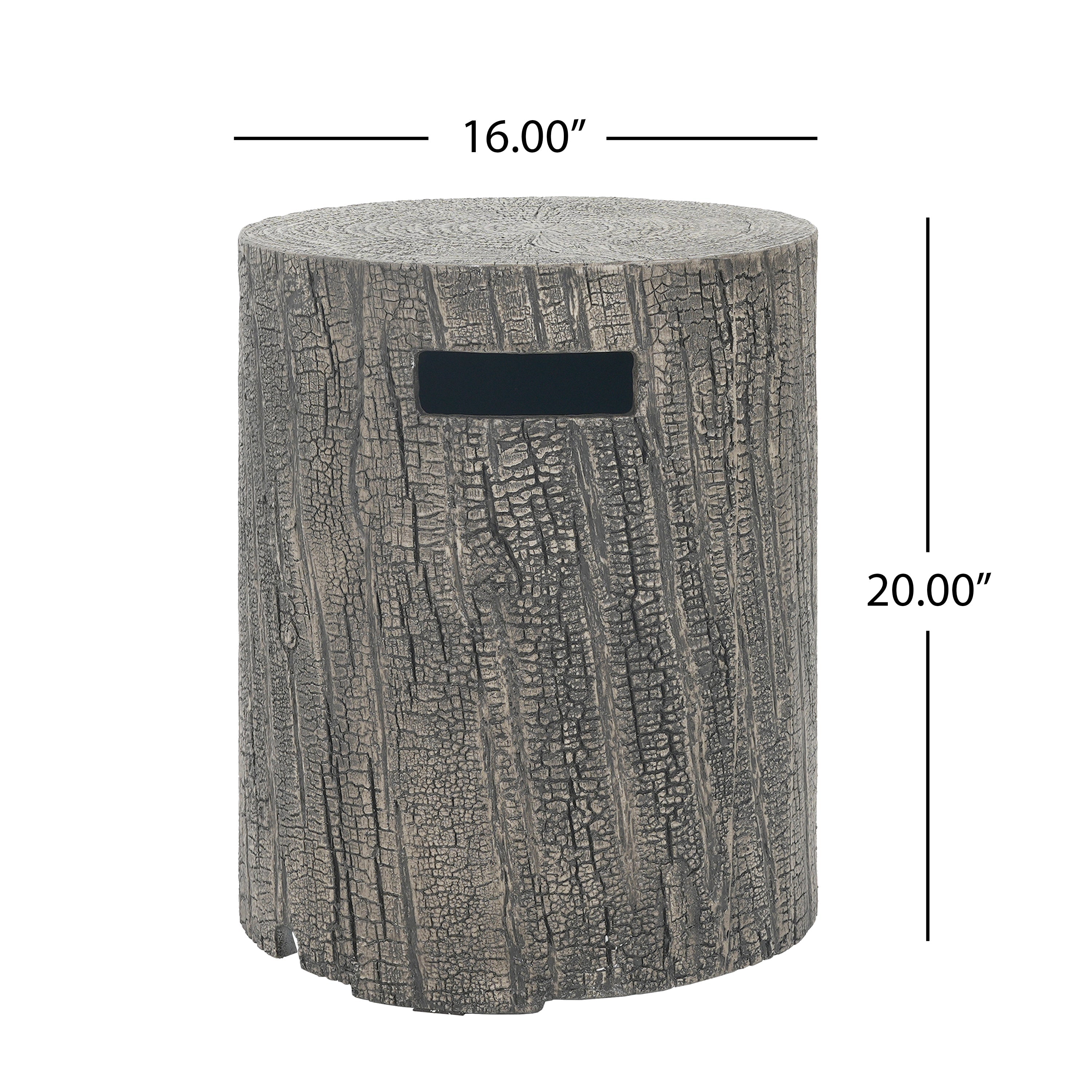 16x20 Inch MGO Propane Tank Holder Side Table, Light Grey