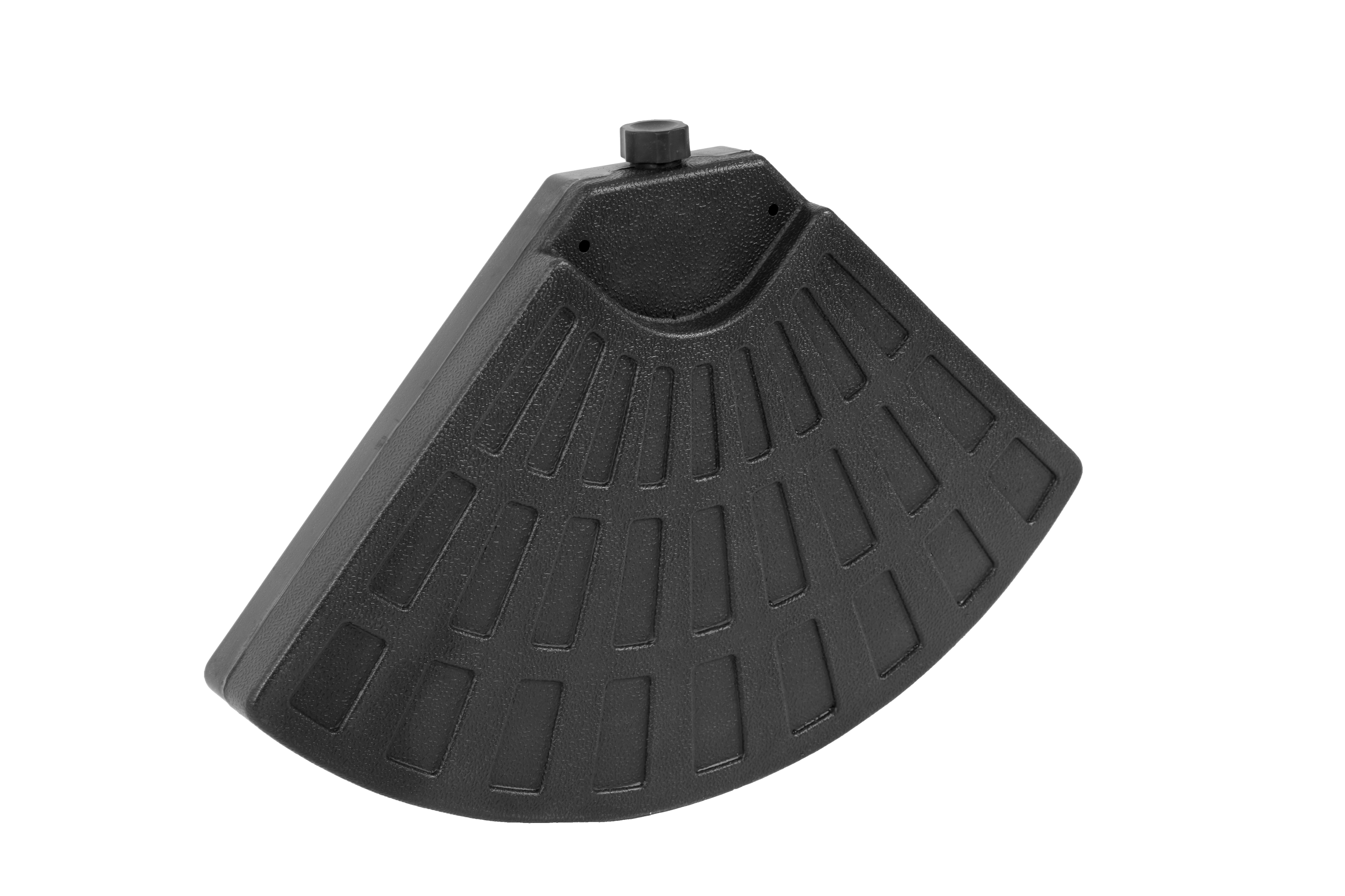 Patio Umbrella Base Fillable 4 Plate PE Black 42 LB Each Water Sand