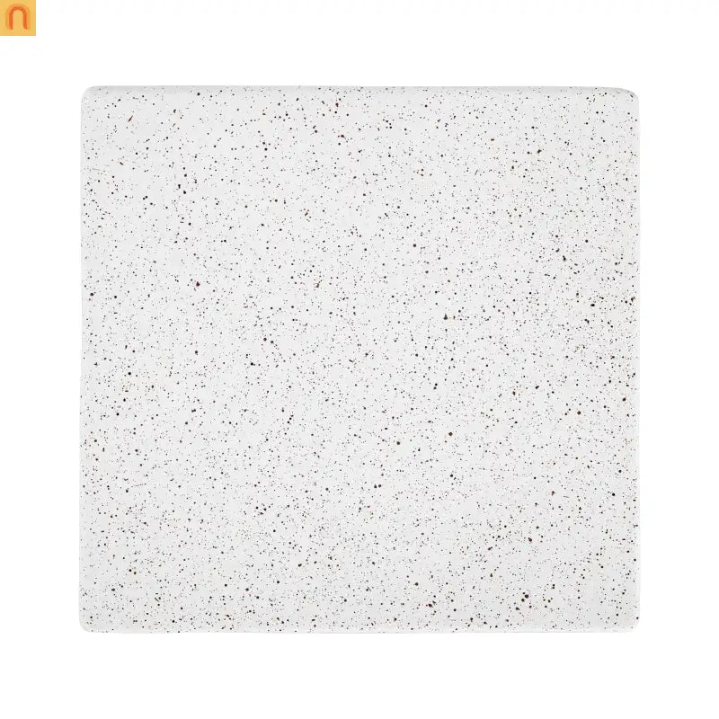 Outdoor Side Table MGO Twisted Base Terrazzo White 13.39x17.91in