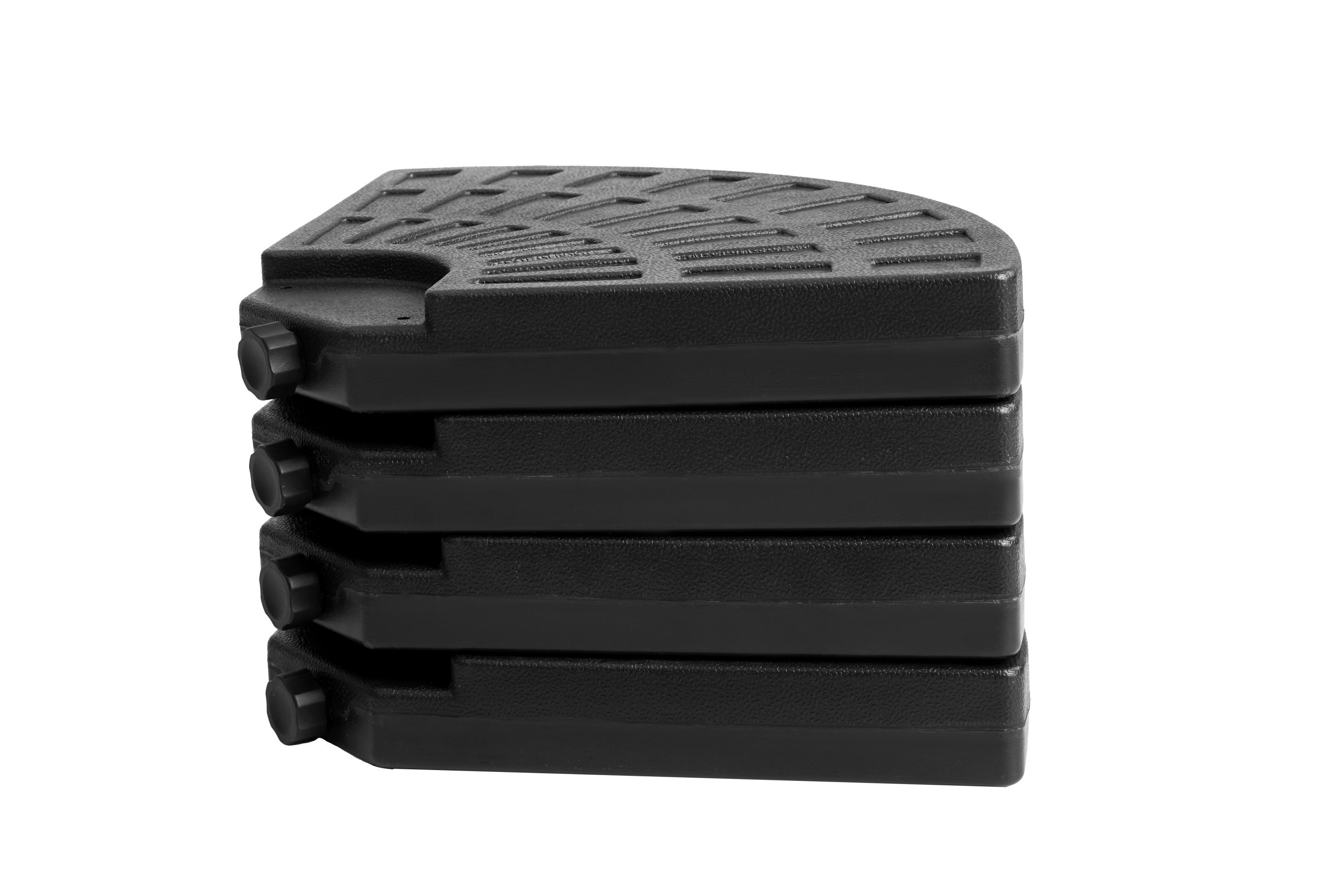 Patio Umbrella Base Fillable 4 Plate PE Black 42 LB Each Water Sand