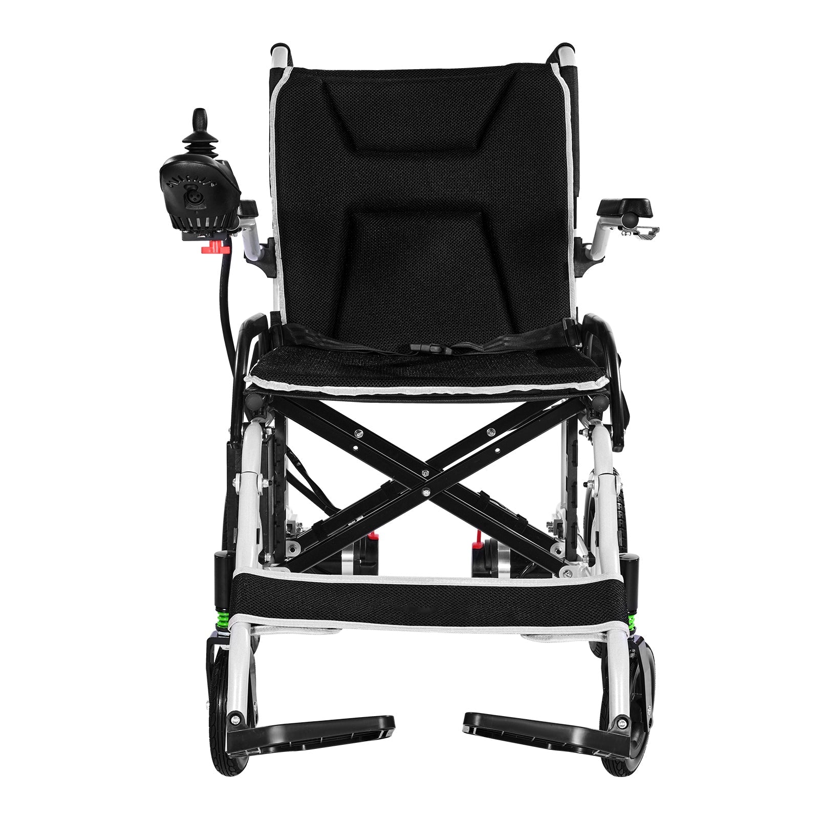 Wheelchair Electric Foldable Aluminum 220 LB 12 Mile Range 39x24x36 In