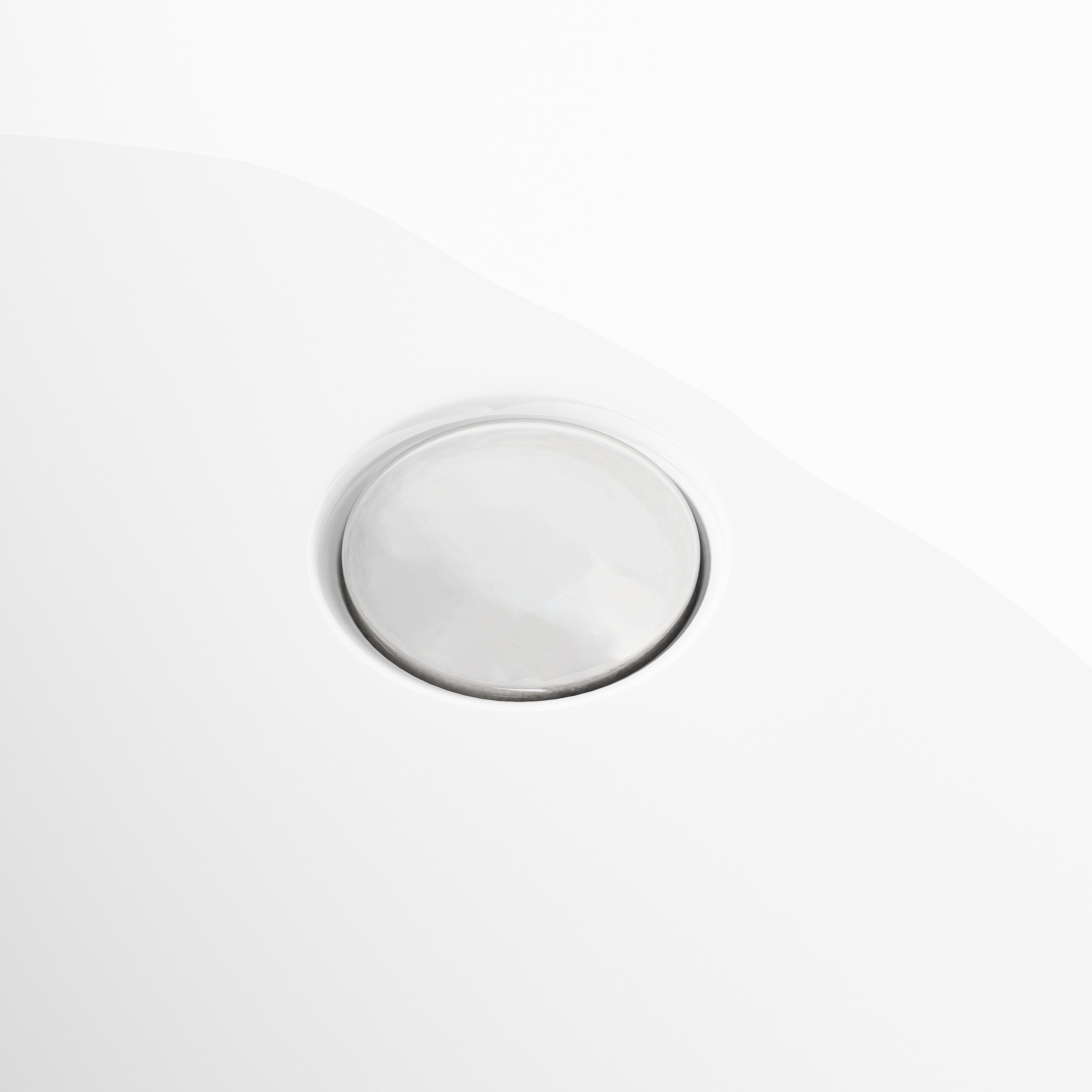 47in Gloss White Acrylic Freestanding Oval Bathtub, Chrome Overflow and Drain