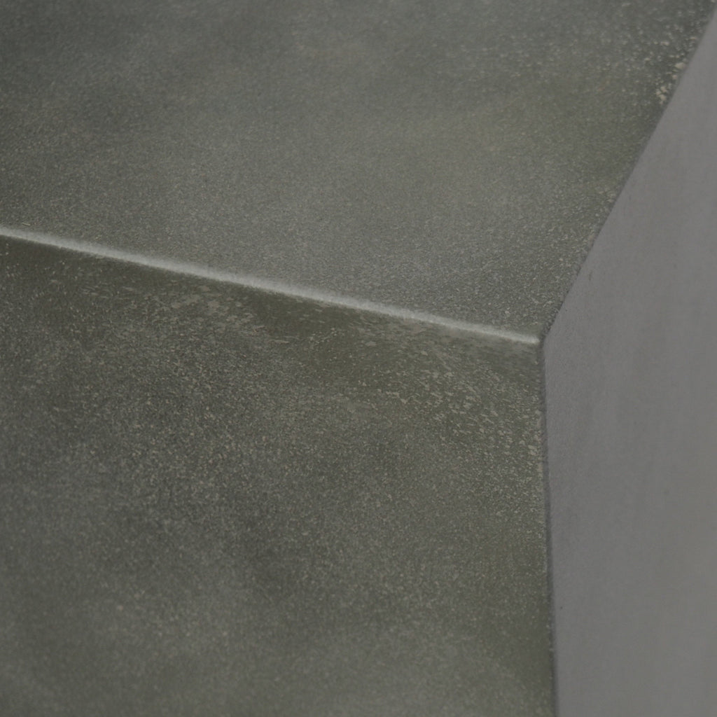 Modern Iron Square Fire Pit 50000 BTU, Stone Gray, 31x31x24