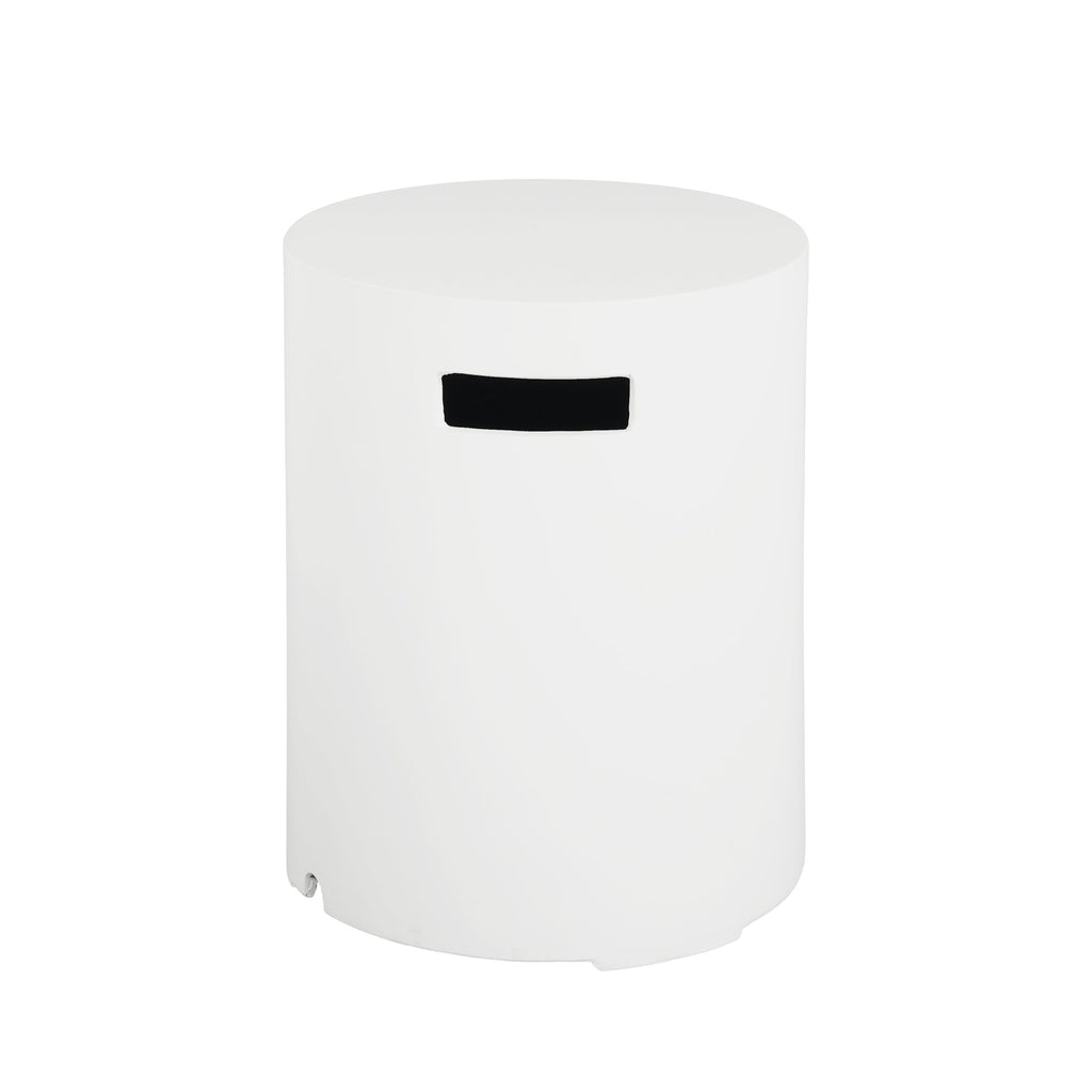 16x20 Inch MGO Propane Tank Holder Side Table, White